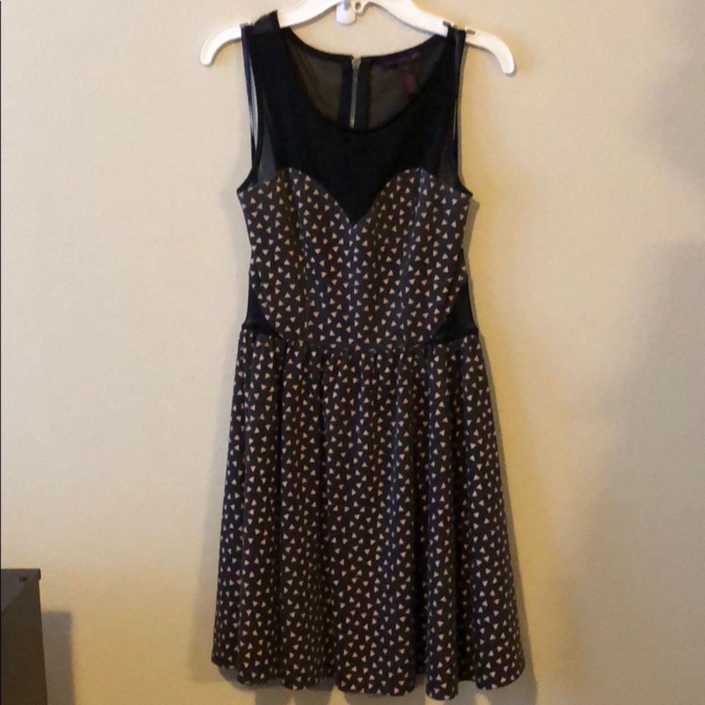 Mesh skater dress